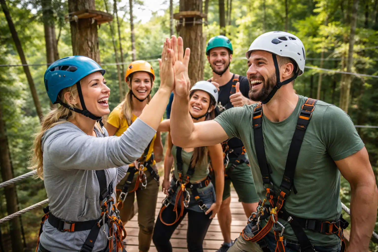 Teamevent im Kletterwald Bergblick
